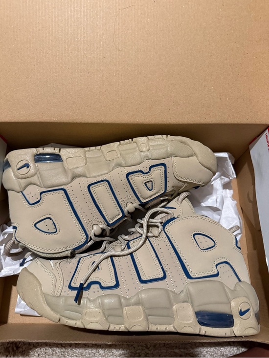 Nike Air More Uptempo GS Limestone Valerian Blue 7Y / Women’s 8.5